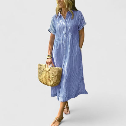 Women's Summer Dress Striped Look