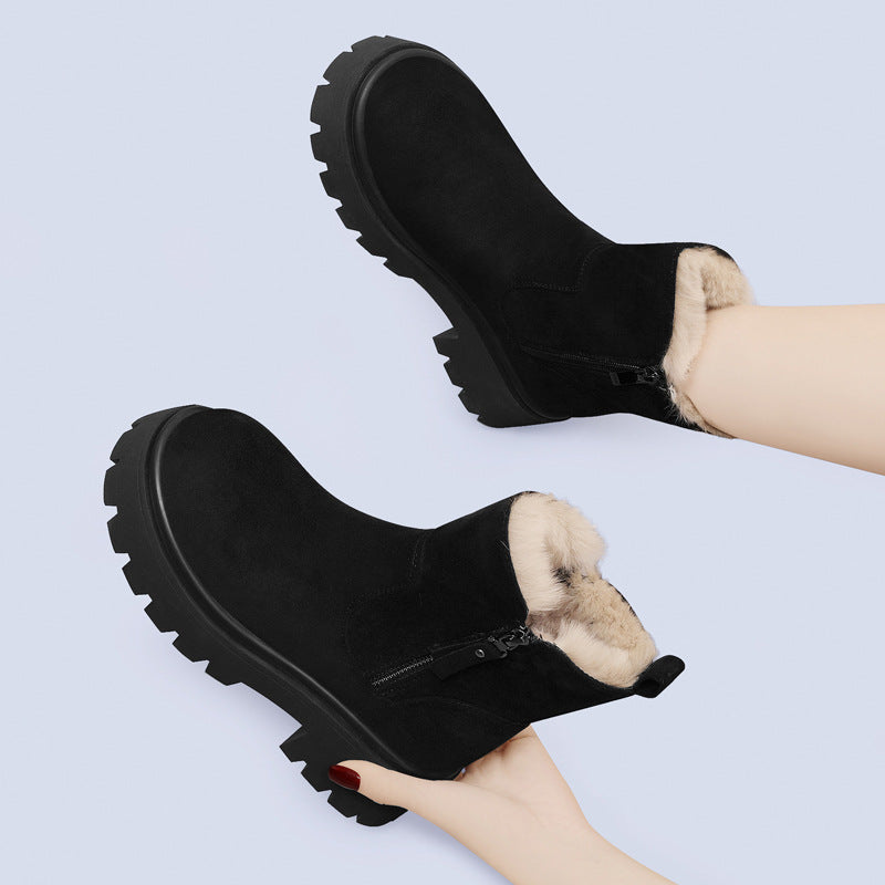 Women's Lined Faux Fur Warm Winter Boots