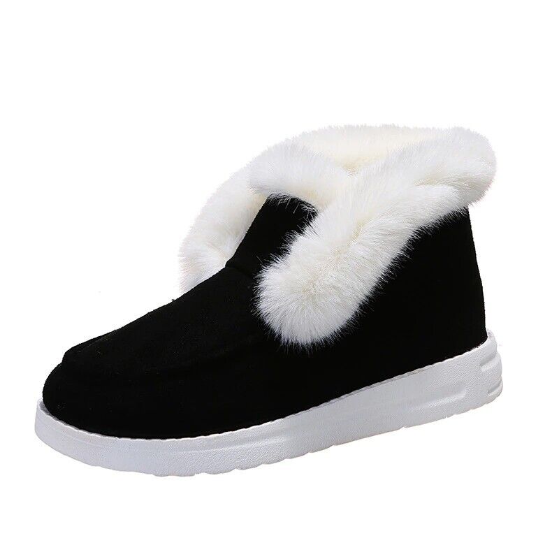 Warm Winter Moccasins - Suede Slippers with Soft Fur Lining