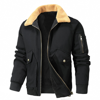 Stylish Sherpa Jacket Modern Women's Black