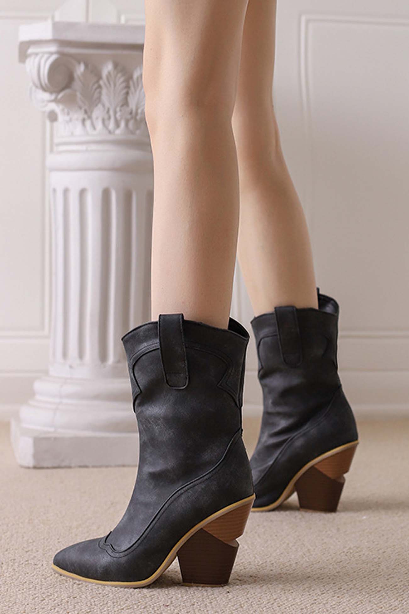 Women's High Western Boots Pointed Toe