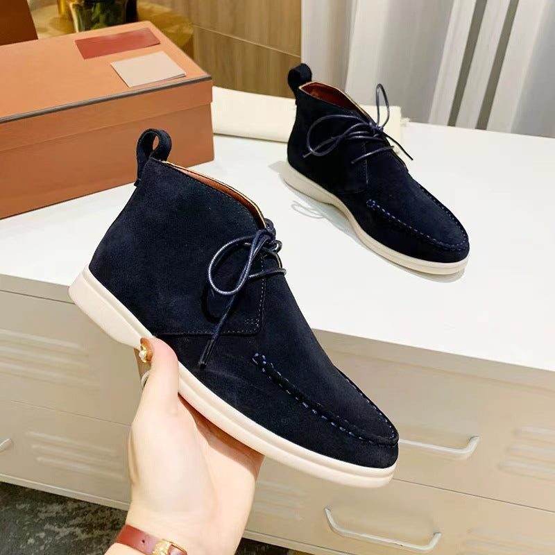Stylish Lace-Up Ankle Boots