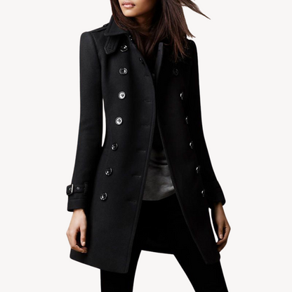 Damen Wollmantel Elegant Kurz - IdealeKleiden
