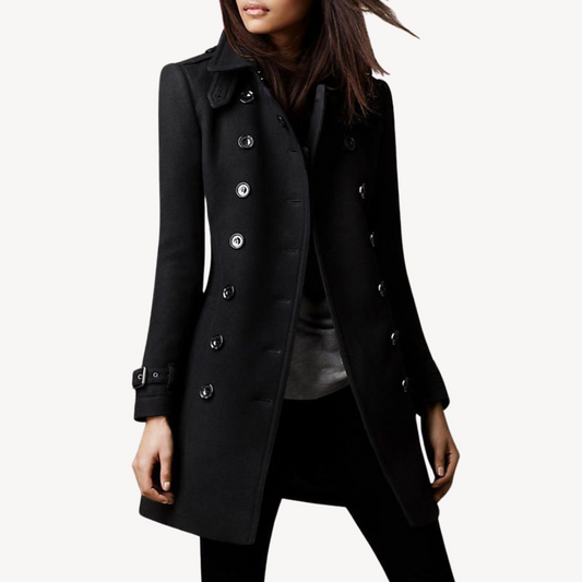Damen Wollmantel Elegant Kurz - IdealeKleiden