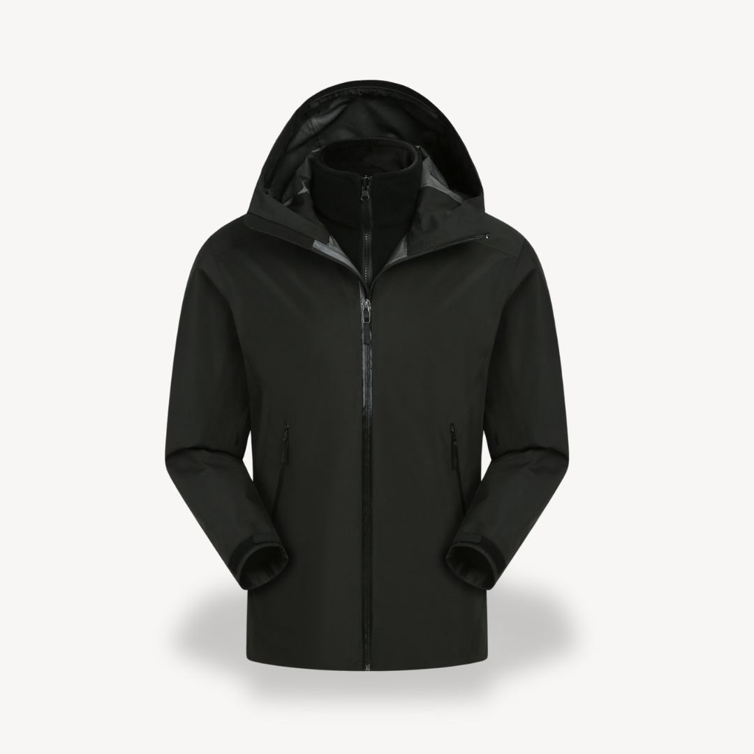 Wasserdichte Unisex-Regenjacke Mit Kapuze - IdealeKleiden