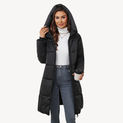 Women's Warm Down Parka with Hood