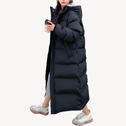 Warm Down Dress Women's Coat Hood