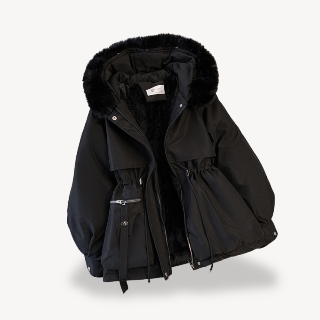 Women's Winter Parka Jacket Faux Fur Lined