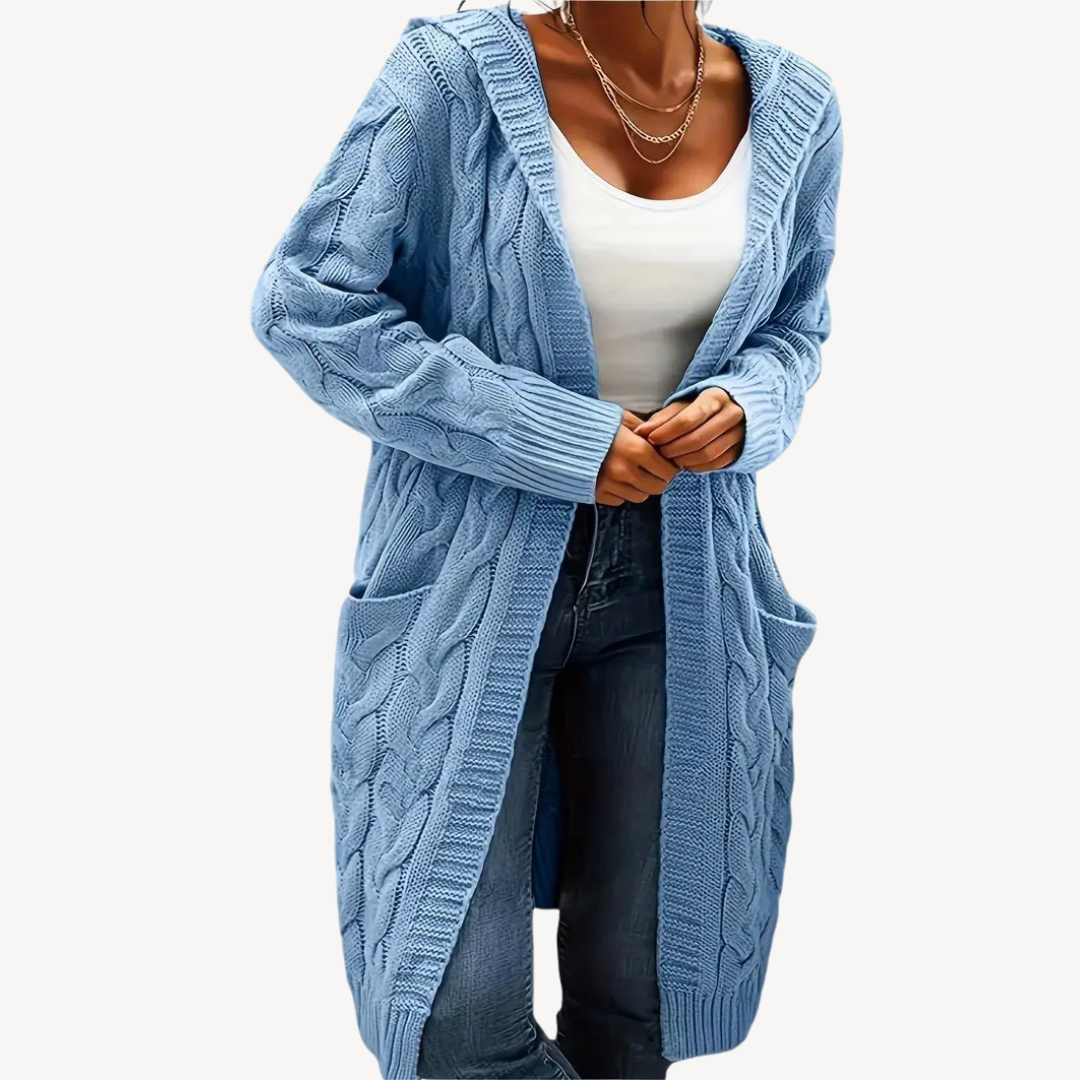Hooded Cardigan Comfortable Warm