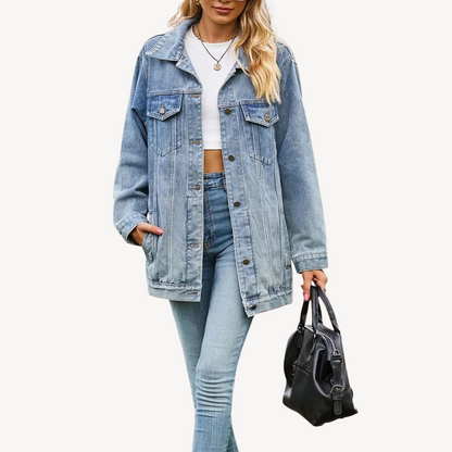 Elegant Denim Jacket Dress for Women
