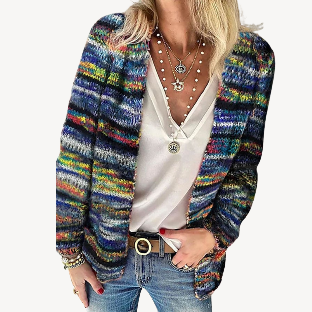 Women's Colorful Modern Knit Cardigan