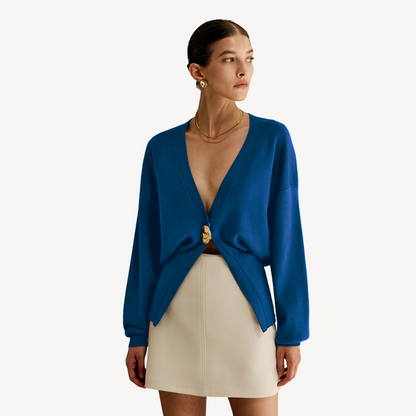 Women's Knitted Cardigan V-Neck Modern