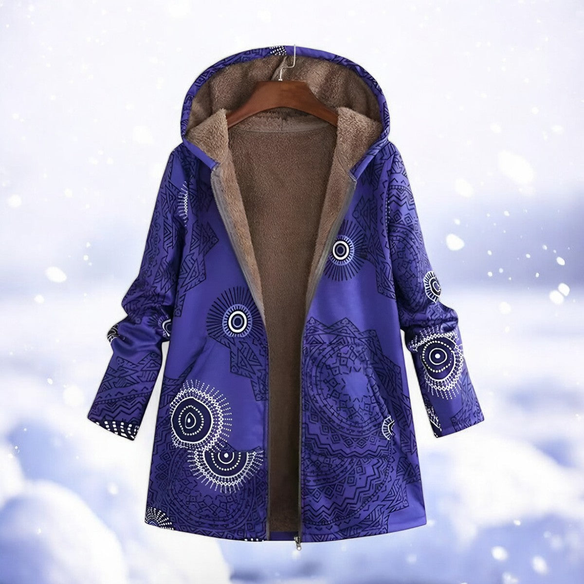 Women's Red Warm Winter Parka