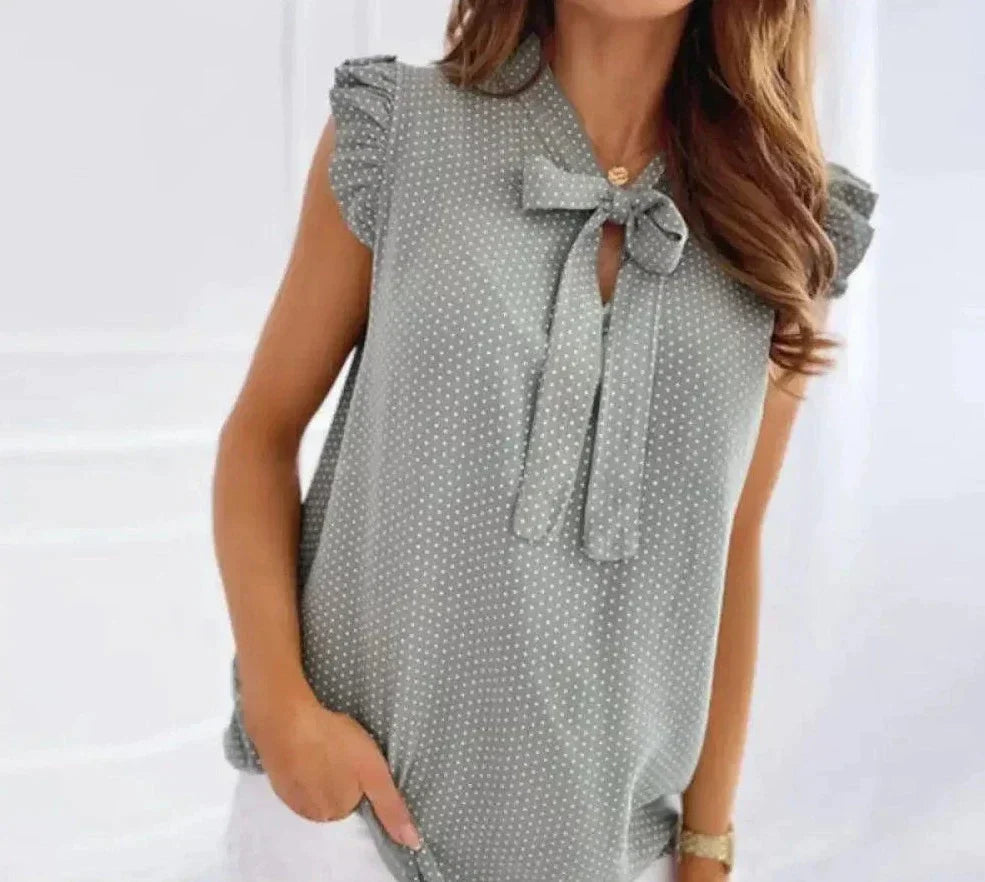 Women's Blouse Ruffle Detail Office Chic