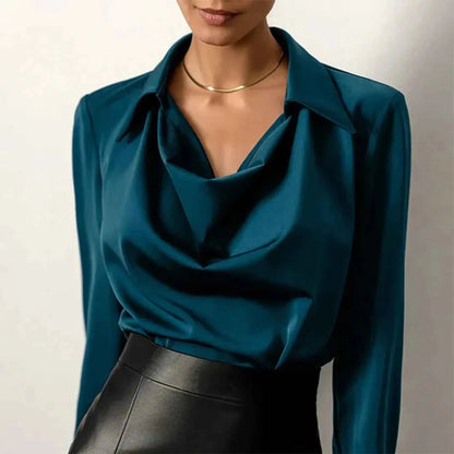 Women's Blouse Round Neck Elegant