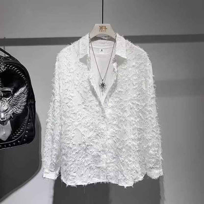 Blouse with Textured Effect