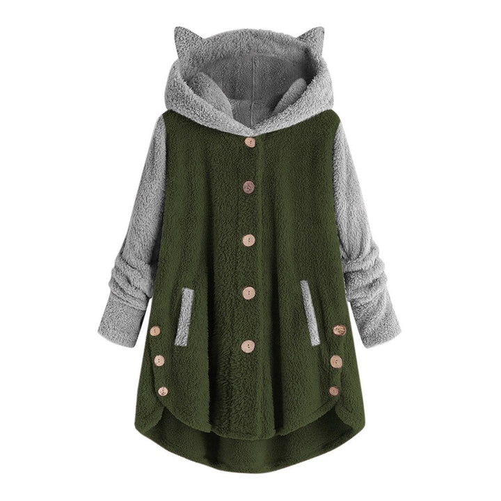 Women's Sweatshirt Cat Ears Cuddly Fleece