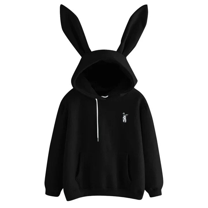 Women's Sweatshirt Hood Bunny Ears Cuddle
