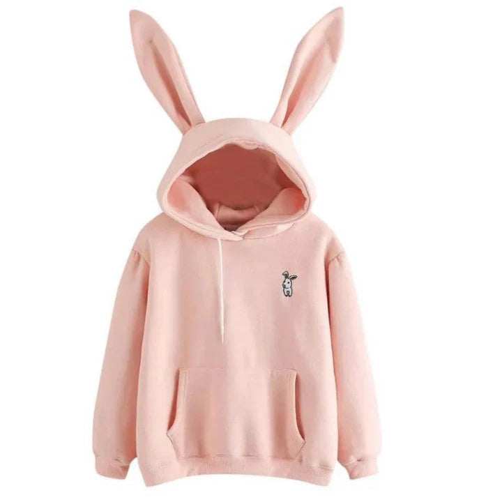 Women's Sweatshirt Hood Bunny Ears Cuddle