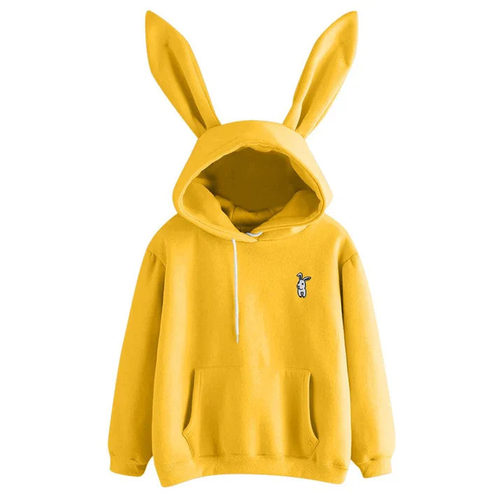 Women's Sweatshirt Hood Bunny Ears Cuddle