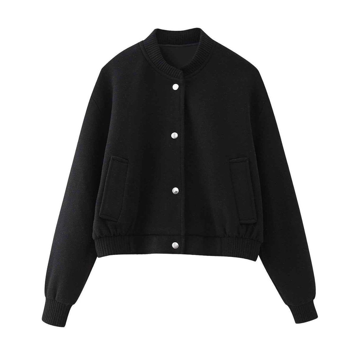 Oversized Bomber Jacket Generous Fit