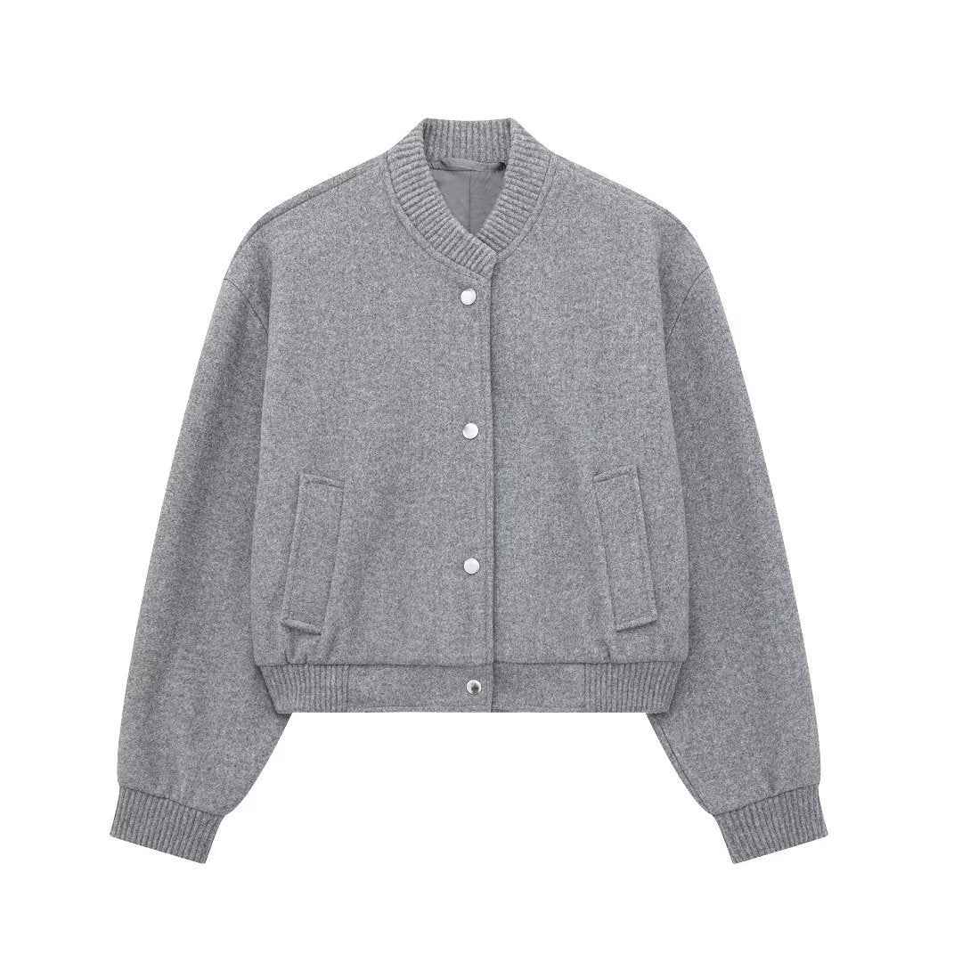 Oversized Bomber Jacket Generous Fit