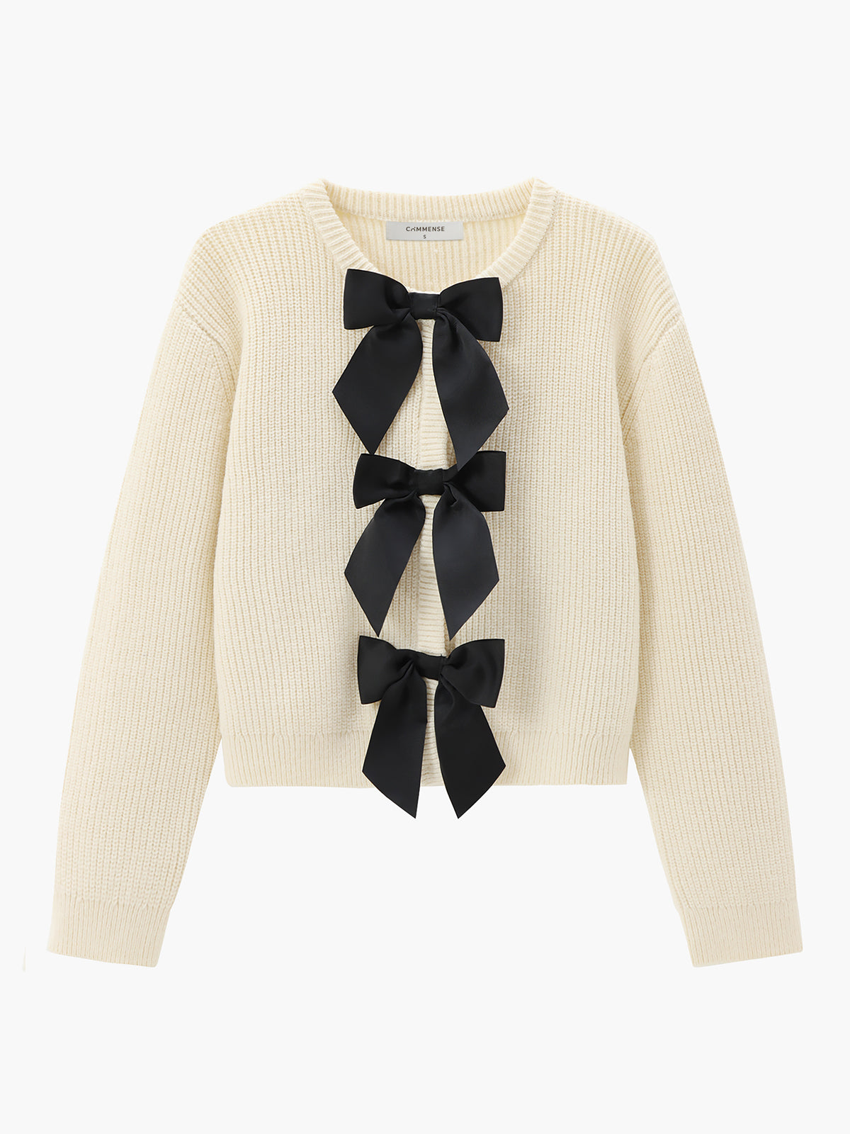 Stylish Women's Sweater with Bow Detail