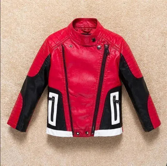 Youthful Leather Jacket Trendy Style