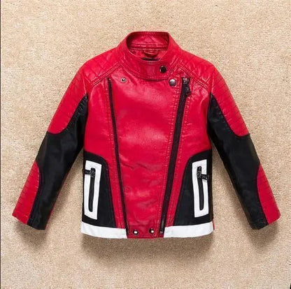 Youthful Leather Jacket Trendy Style