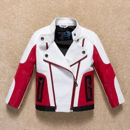 Youthful Leather Jacket Trendy Style