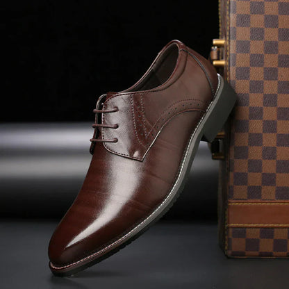 Men's Suit Shoes Leather Classic Brogue Design