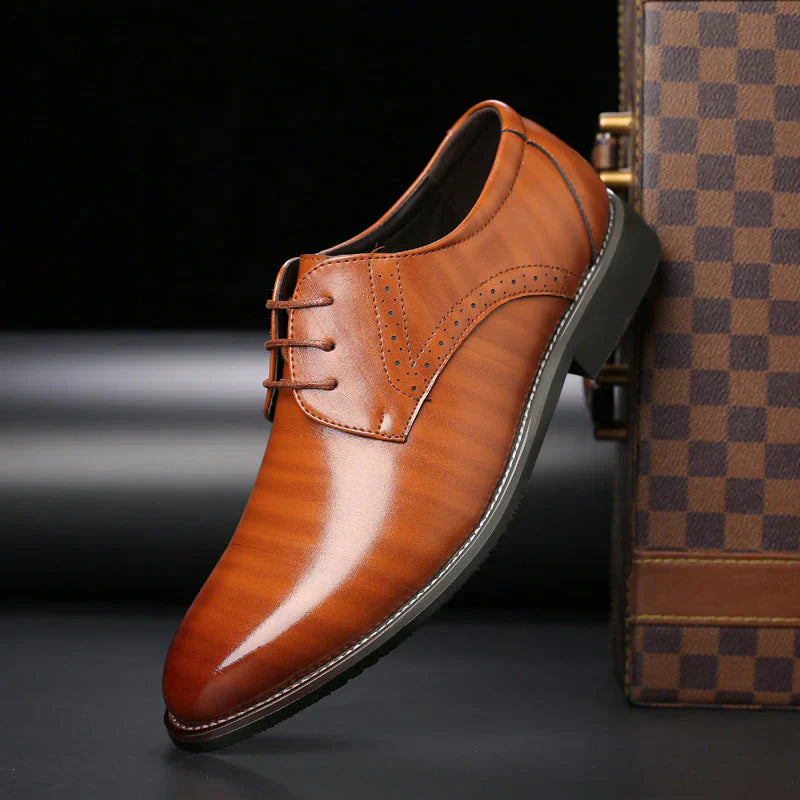 Men's Suit Shoes Leather Classic Brogue Design