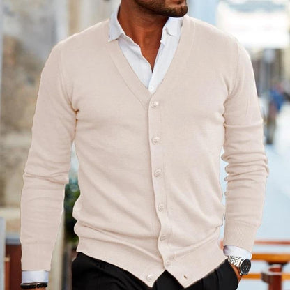 Stilvolle Herren Strickjacke Klassisch Elegannt