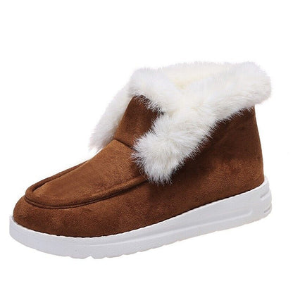 Warm Winter Moccasins - Suede Slippers with Soft Fur Lining