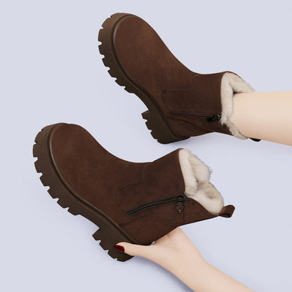 Women's Lined Faux Fur Warm Winter Boots