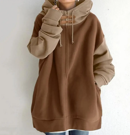 Fashionable Two-Tone Sweater Cozy & Stylish