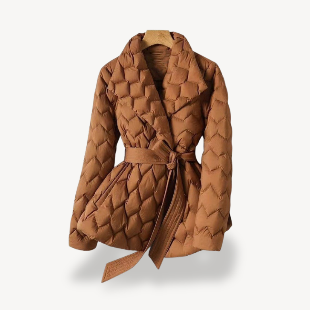 Women's Quilted Puffer Jacket Warm Elegant