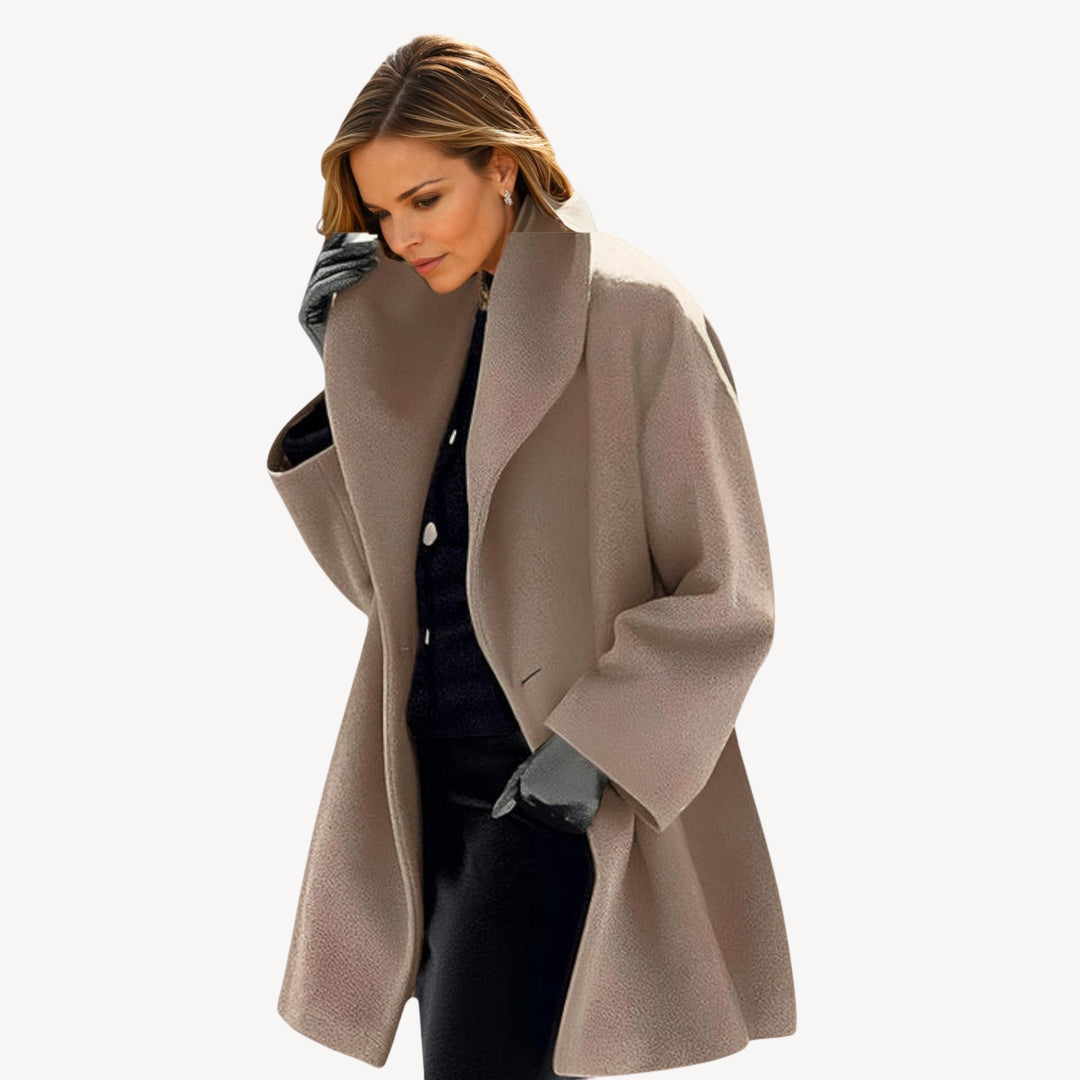 Women's Plus Size Wool Coat Elegance