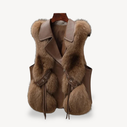Women's Lined Faux Fur Vest
