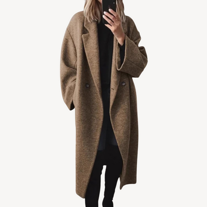 Women's Winter Coat Wool Blend Double Breasted