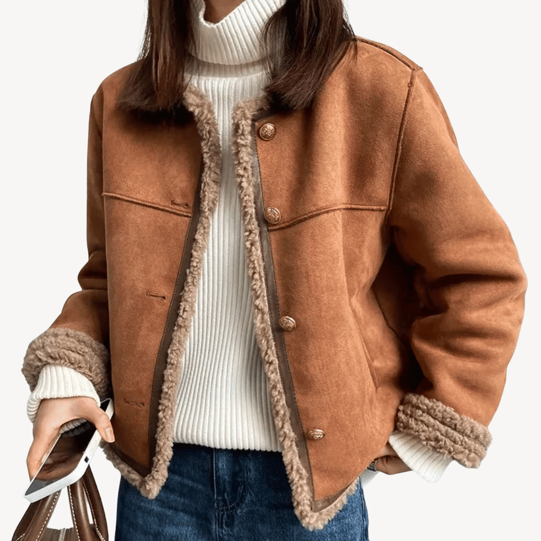 Women's Winter Jacket Fleece Lined Faux Fur