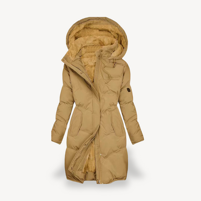 Women's Warm Faux Fur Lined Puffer Jacket