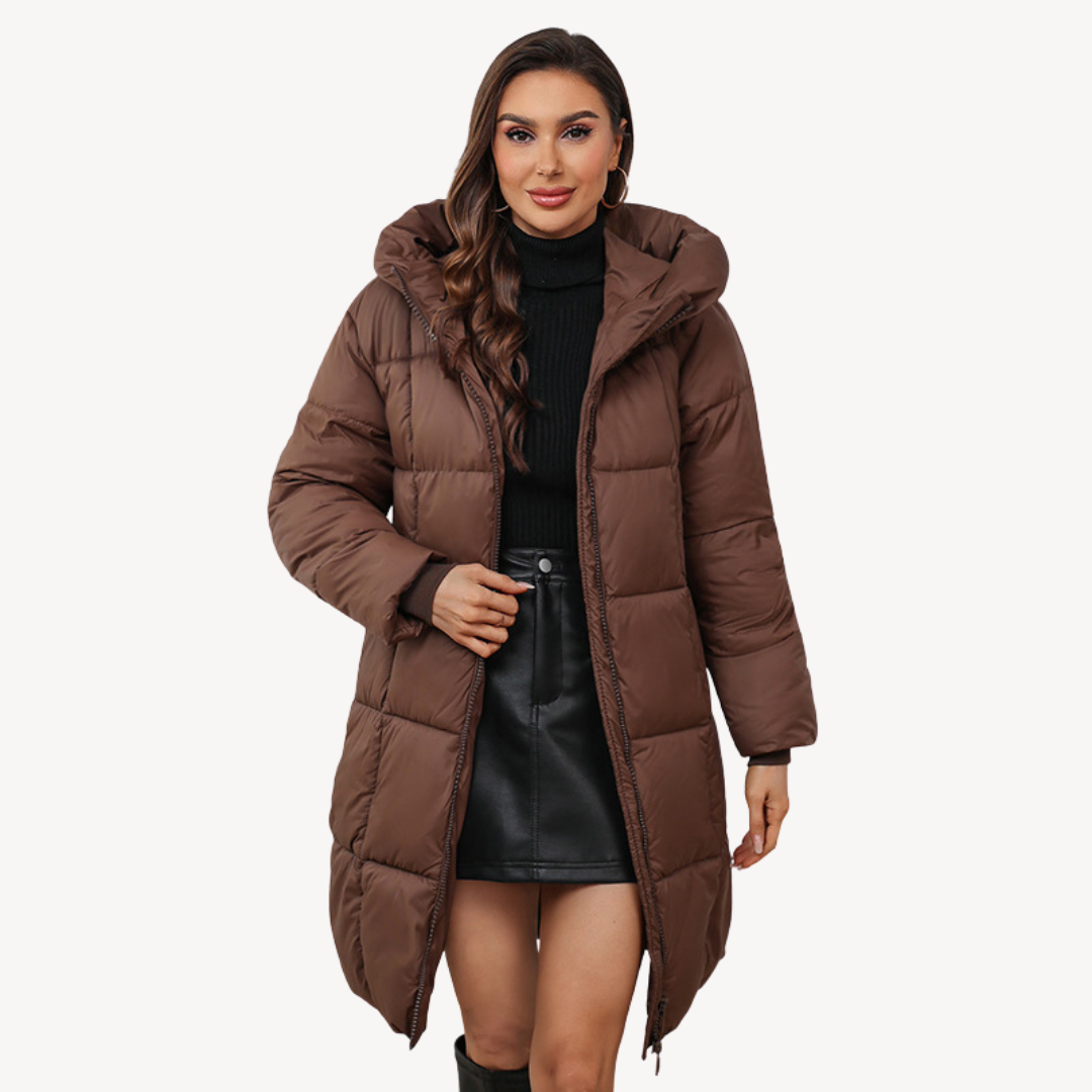 Women's Warm Down Parka with Hood