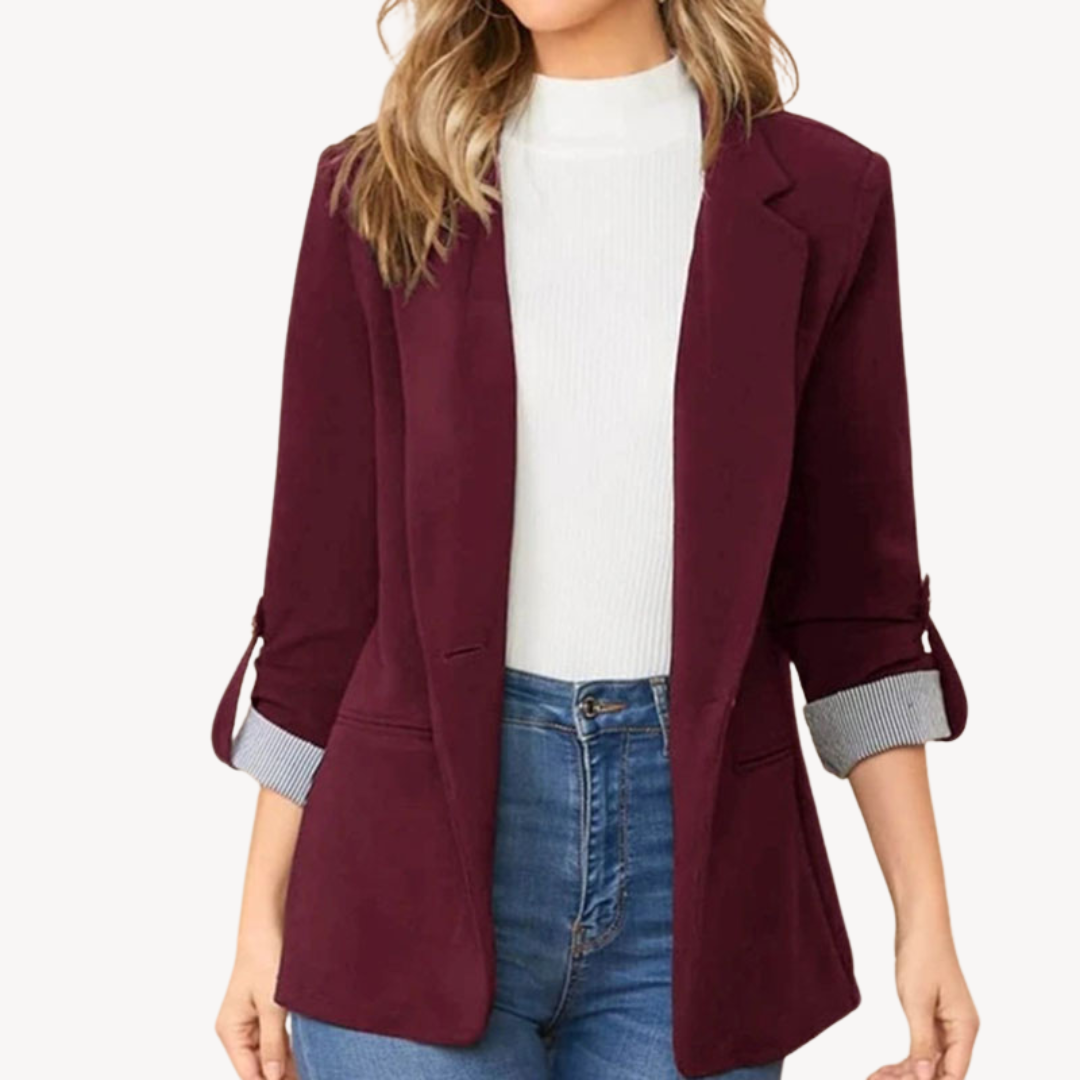Women's 3/4 Sleeve Casual Jacket Elegant