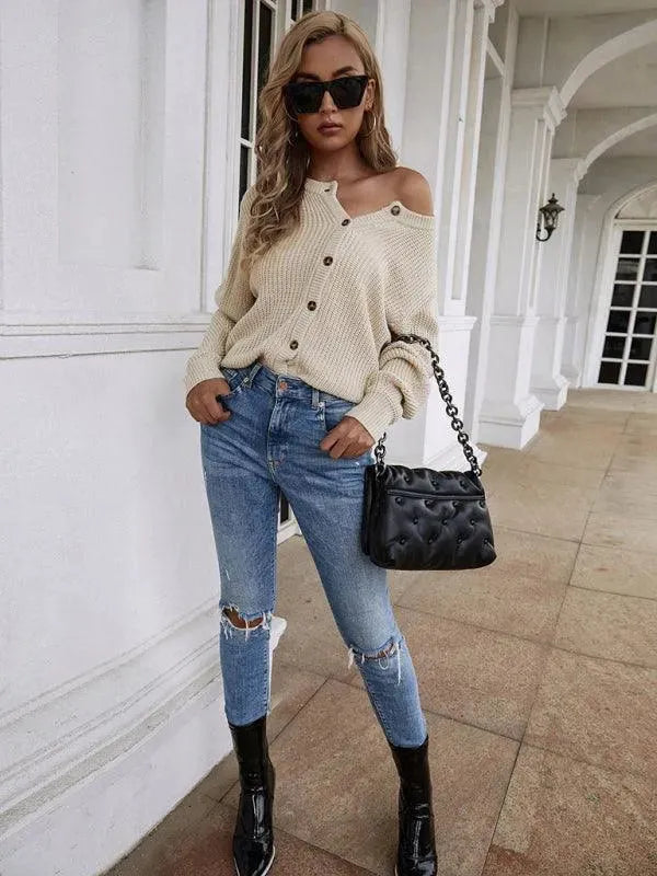 Women's Knitted Jumper Modern Women's Scarf