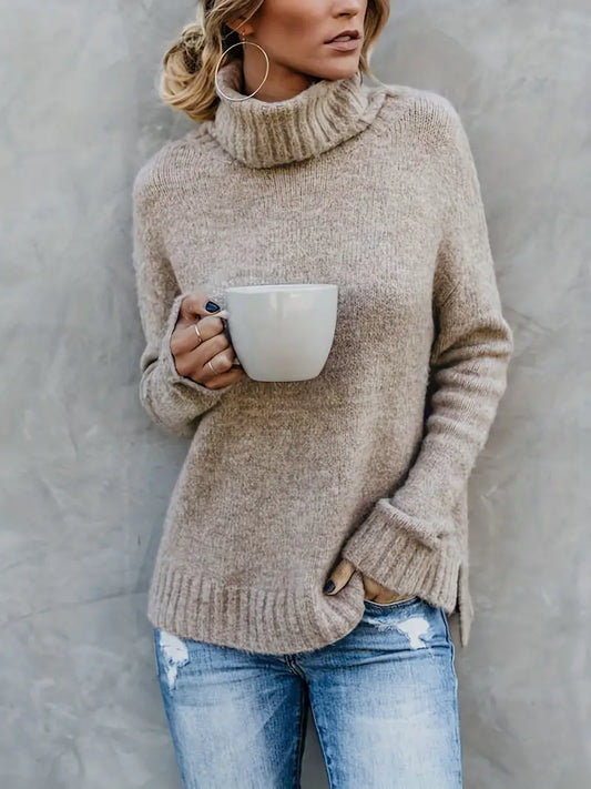 Stylische Rollkragenpullover Moderner Style - IdealeKleiden