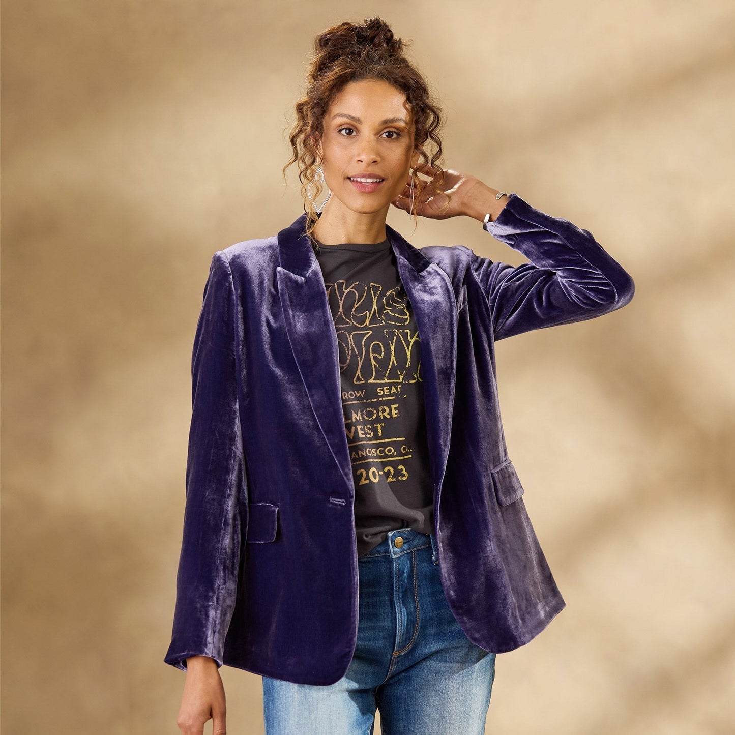 Autumn Velvet Embroidered Women's Jacket