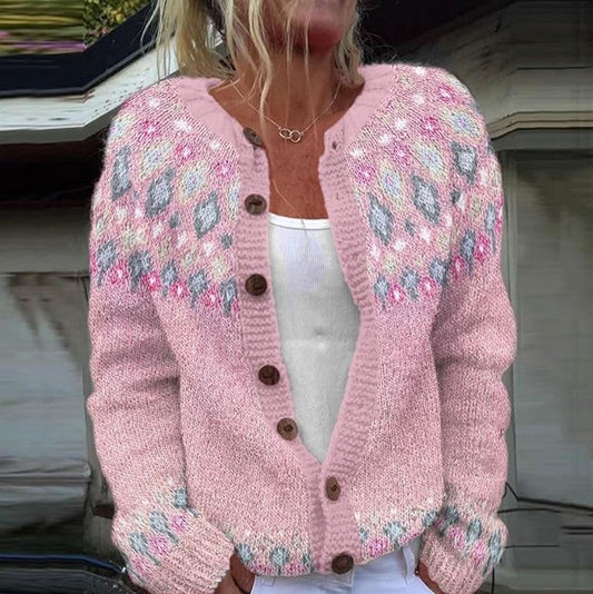Strickcardigan Damen Stilvoll Warm Gemütlich - IdealeKleiden