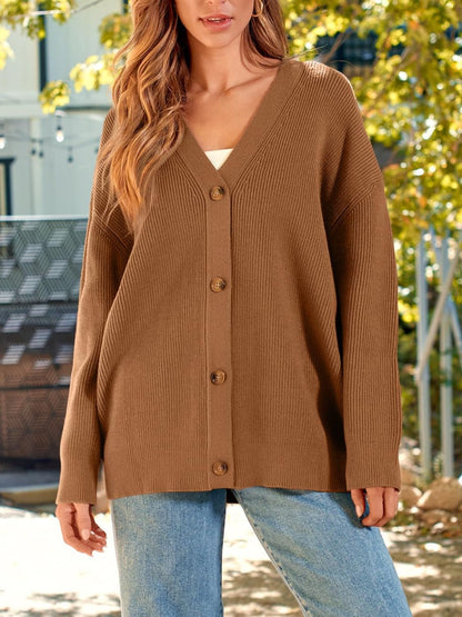 Stylish Cardigan for Women, Long Sleeve with Buttons
