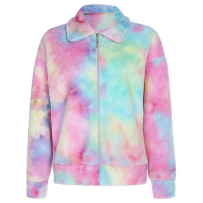 Soft Rabbit Fur Women's Black Jacket